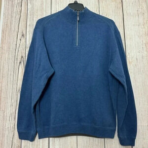 Tommy Bahama Mens Quarte Zip Reversible pullover Sweaters size Medium